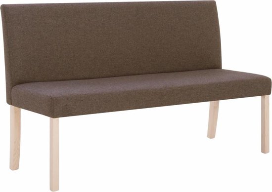 vidaXL Bankje 139,5 cm polyester bruin