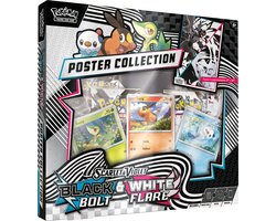 Pokemon scarlet & violet sv10.5 black bolt & white flare poster collection