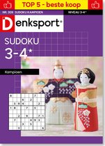 Denksport Puzzelboek Sudoku 3-4* kampioen, editie 309