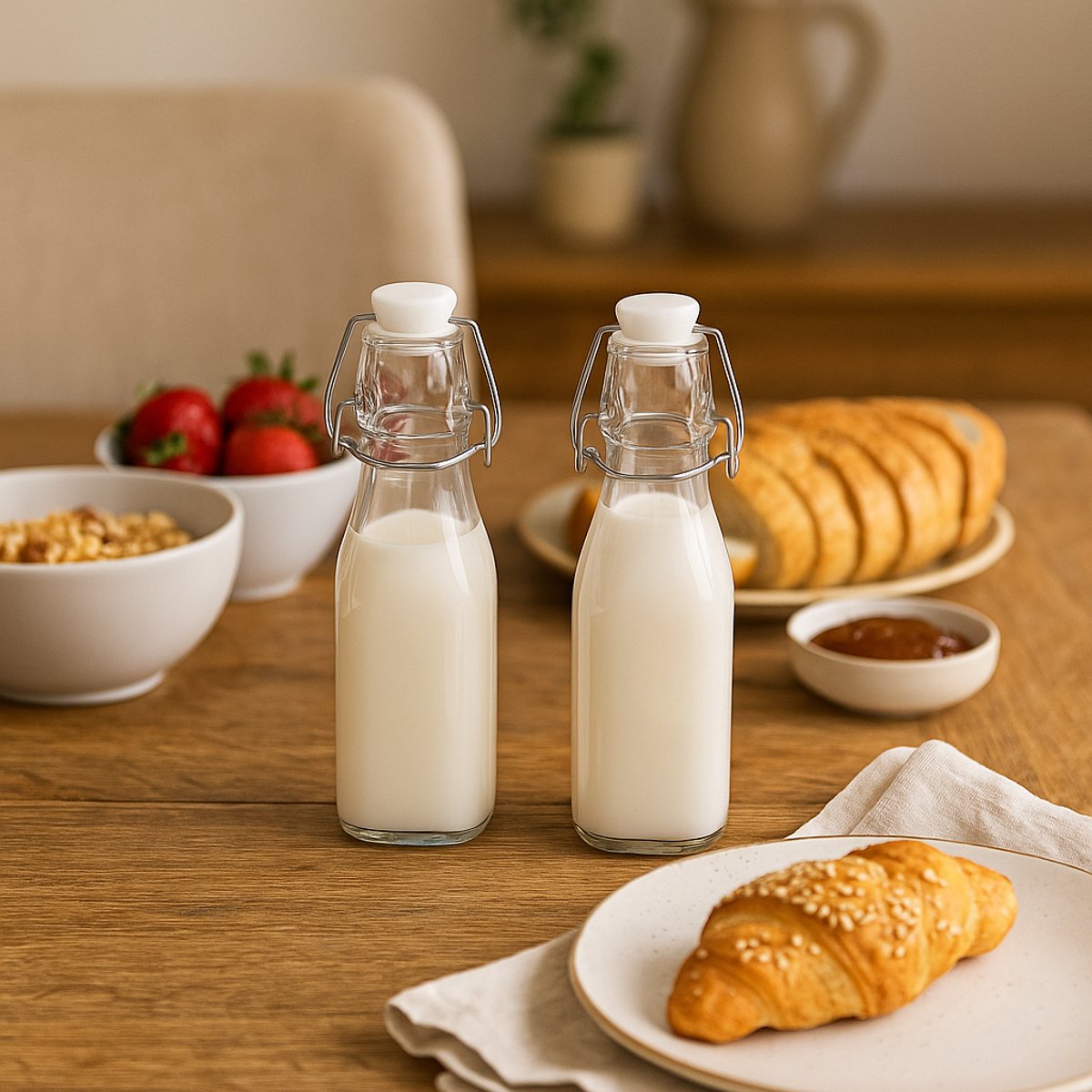 6x Glazen flessen 750ml met beugelsluiting herbruikbare glazen flesjes om te vullen, beugelfles, glass bottle drinkfles water fles sapfles met beugelsluiting oliefles fermentatie pot 6x Glazen flessen 750ml met beugelsluiting herbruikbare glazen flesjes om te vullen, beugelfles, glass bottle drinkfles water fles sapfles met beugelsluiting oliefles fermentatie pot