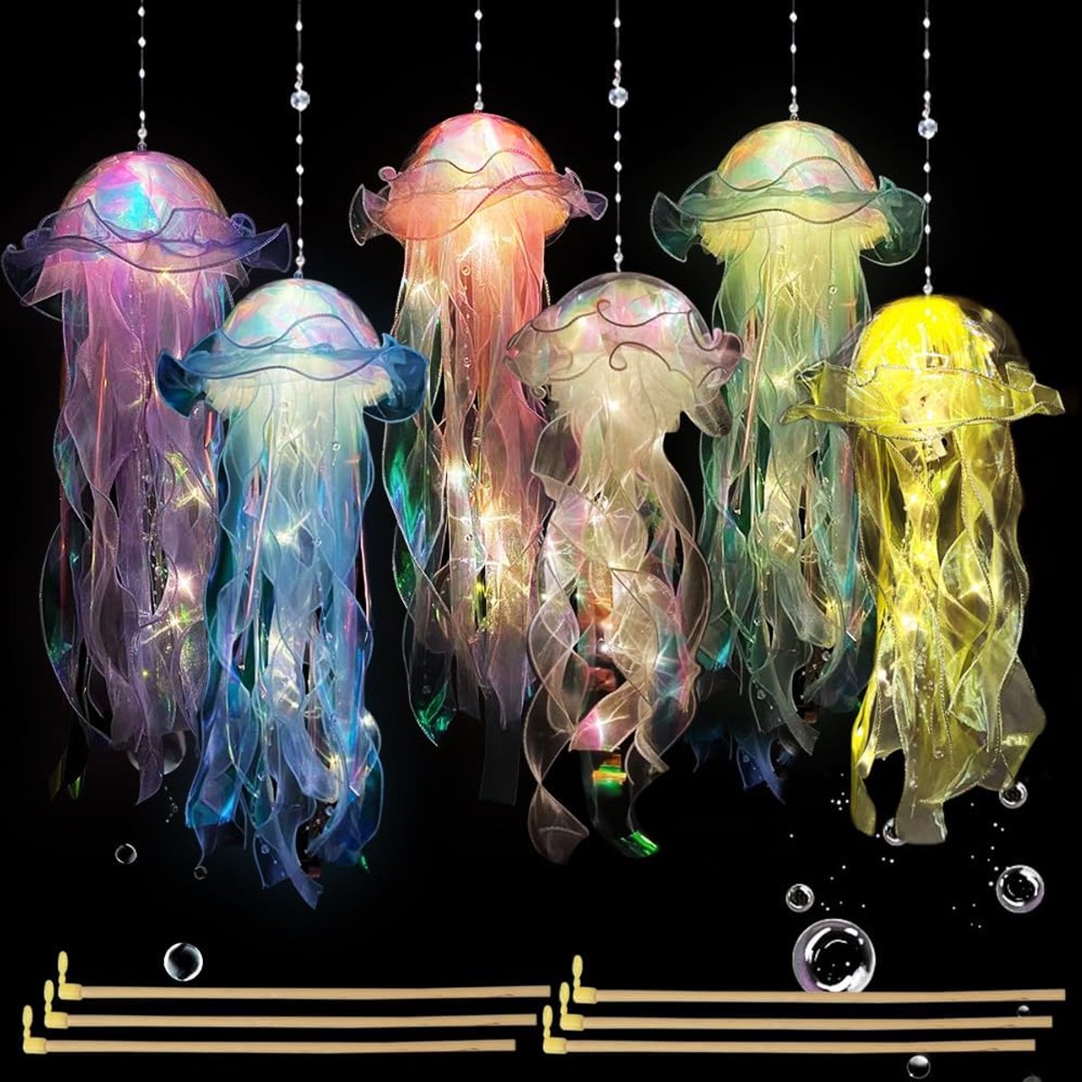 Lexium Jellyfish Lamp - Jellyfish Lavalamp - Jellyfish Nachtlamp - LED - Elektrisch - Nachtlamp - Kinderen en Volwassenen - Cadeau