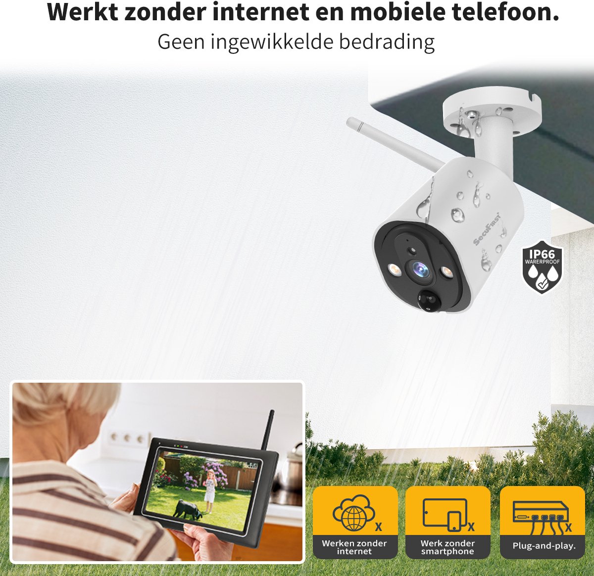 SecuFirst CWL401W Draadloze 3MP Beveiligingscamera met 7 - afbeelding 2