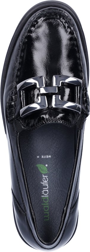Waldläufer Laque H Slip-On Chaussures à enfiler Femme - Zwart - Taille 41,5
