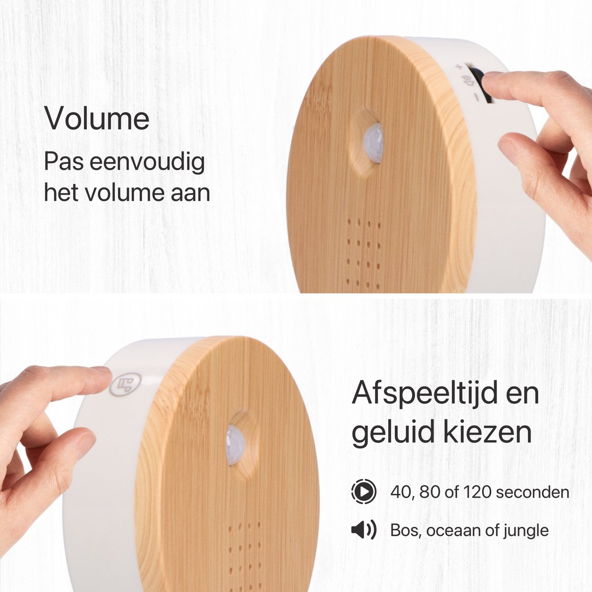 Melodiez Geluidsdoos huisje met Natuurgeluiden Deluxe Eik 15cm Melodiez Geluidsdoos huisje met Natuurgeluiden Deluxe Eik 15cm