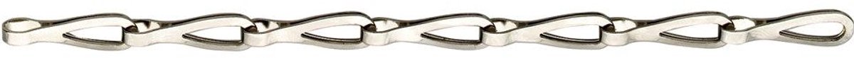 Patentketting M/V – 22x7 mm – messing vernikkeld – per meter – sierketting – ketting