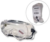 2WINS® Veiligheidsbril Transparant - Anti condens - Geventileerd - Oogbeschermer - Geschikt voor brildragers - Verstelbare band