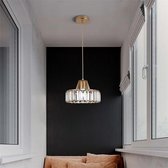 Hanglamp – Scandinavische LED Kroonluchter met Kristal – Luxe Plafondlamp – Voor Eetkamer, Keukeneiland, Woonkamer – Binnenverlichting
