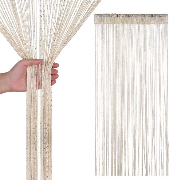 Deurgordijn 100x200 cm–Beige