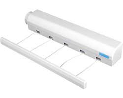 Wastrekker - Verlengbaar tot 4.2m - Voor Binnen/Buiten - Wit Plastiek - 7×7×47.5cm