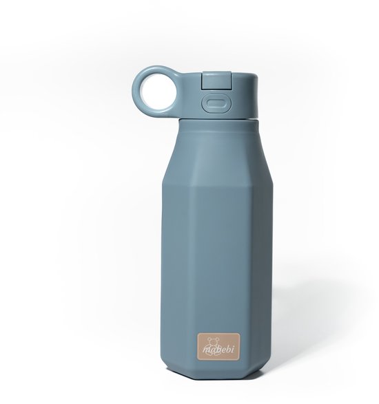 Mabebi MBB_ADPB - gourde avec système de clic - gourde étanche pour enfants - gourde pour les déplacements - gourde avec paille