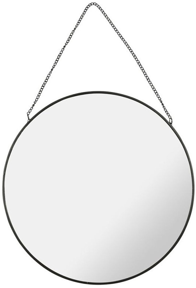 Ostaria Wandspiegel Industrieel - metaal - rond - D29 cm - wanddecoratie spiegels