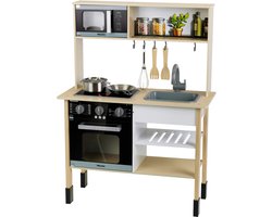 Klein Toys - Miele Houten speelgoedkeuken - 70x30x91 cm - incl. licht en geluidseffecten - hout