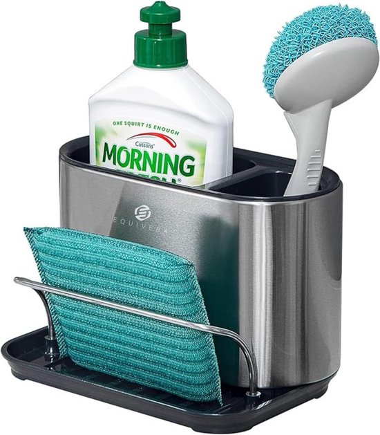 Gootsteen Lekbakje 2-in-1 - Efficiënte Oplossing Voor Een Netjes En Schoon Aanrecht Wit Groen