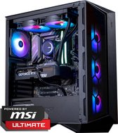 FlowUP x Powered By MSI - De "Enge Game PC" - Core i5 14600KF - RTX 5070 - 32 GB DDR5 RAM - 1 TB SSD - Waterkoeling
