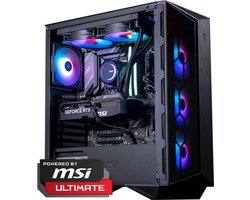 FlowUP x Powered By MSI - De Enge Game Gaming PC - Don Kaaklijn - Intel Core i5 14600KF - RTX 5070 - 32GB DDR5 - 1 TB SSD - Waterkoeling