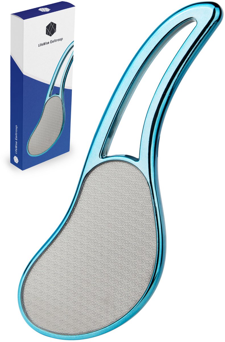 LifeWise Nano Glas Eeltrasp - Voor Tussentijds Onderhoud - Accessoire voor Elektrische Eeltverwijderaar - Voetvijl - Voetrasp - Blauw