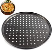 2 stuks roestvrij staal pizzablatset - rond pizzavorm voor de oven 26