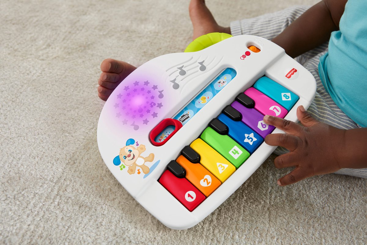 Fisher-Price Leerplezier Grappige Geluiden Light-Up Piano - Baby Speelgoed — afbeelding 14