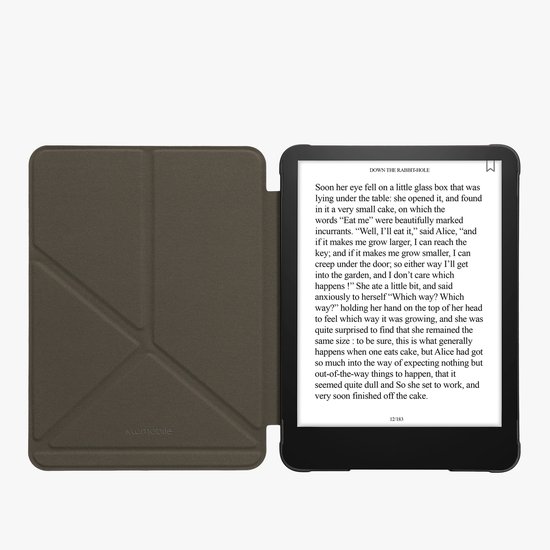 kwmobile e-reader hoesje geschikt voor Amazon Kindle Paperwhite (2024)/Colorsoft hoes - Ereader flip case met standaard - E reader cover van kunstleer - In roségoud — afbeelding 4