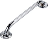 Wandbeugel chrome RVS look 40 cm extra grip. Handgreep / wandgreep voor toilet / Toiletgreep / Toiletbeugel
