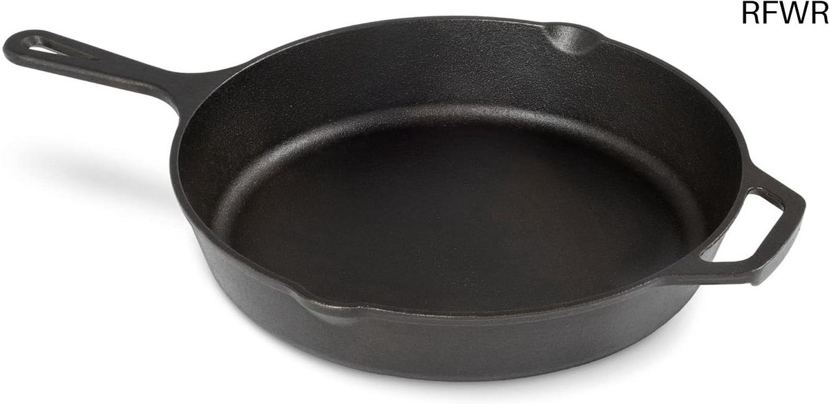 RFWR® Gietijzeren koekenpan 30 cm - Geschikt voor alle warmtebronnen - Ovenbestendig tot 260 graden