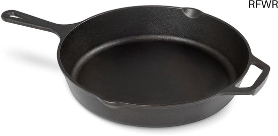 FRESH AUSTRALIAN KITCHEN Pre-seasoned Cast Iron Skillet Skillet 30cm (12 inch) Oven Safe Cookware, Perfect Camping Pan, Indoor and Outdoor Pan