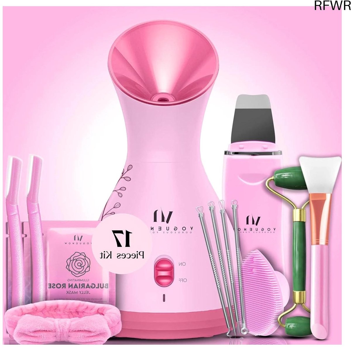 RFWR® 3-in-1 Gezichtsstomer met Aromadiffuser en Handdoekverwarmingskamer – Spa-Cadeauset met 8 Bonus Producten voor een Stralende Huid