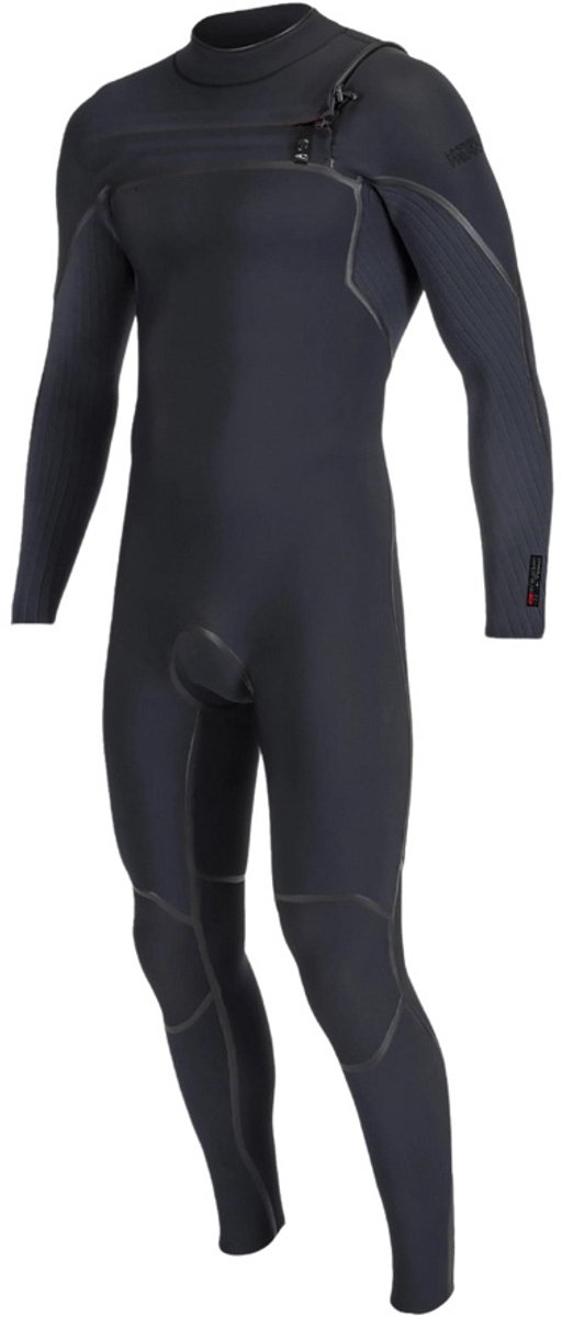 2025 O'Neill Heren Hyperfreak Fire 3/2mm+ Borst Ritssluiting Wetsuit 5