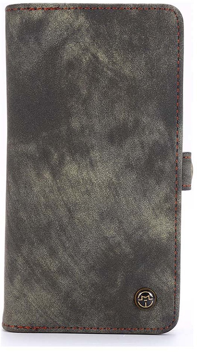Caseme - Geschikt voor iPhone 13 Pro - 2 in 1 Portemonnee Hoes - Uitneembare Case - Zwart