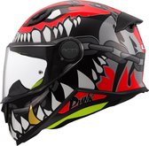 Casque LS2 Kid Punk FF812 gris / rouge taille M
