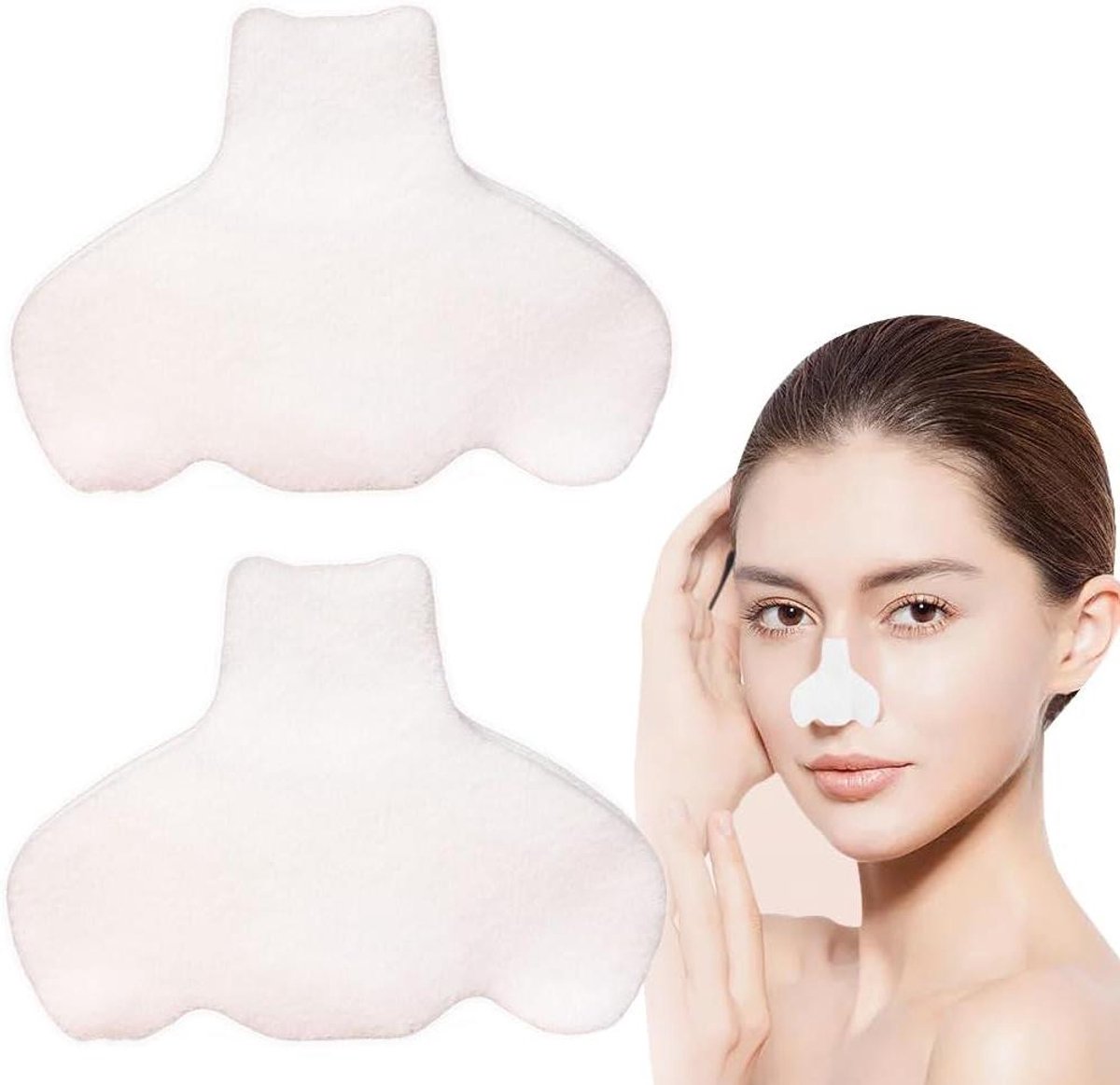 Allecto Plus - 100 stuks Wegwerp Niet-geweven Katoen Neus Patches voor Huidverzorging - Neus Gecomprimeerde Strips - T Zone Masker Handdoek - Spa en Huidverzorging - 100% katoenen pads