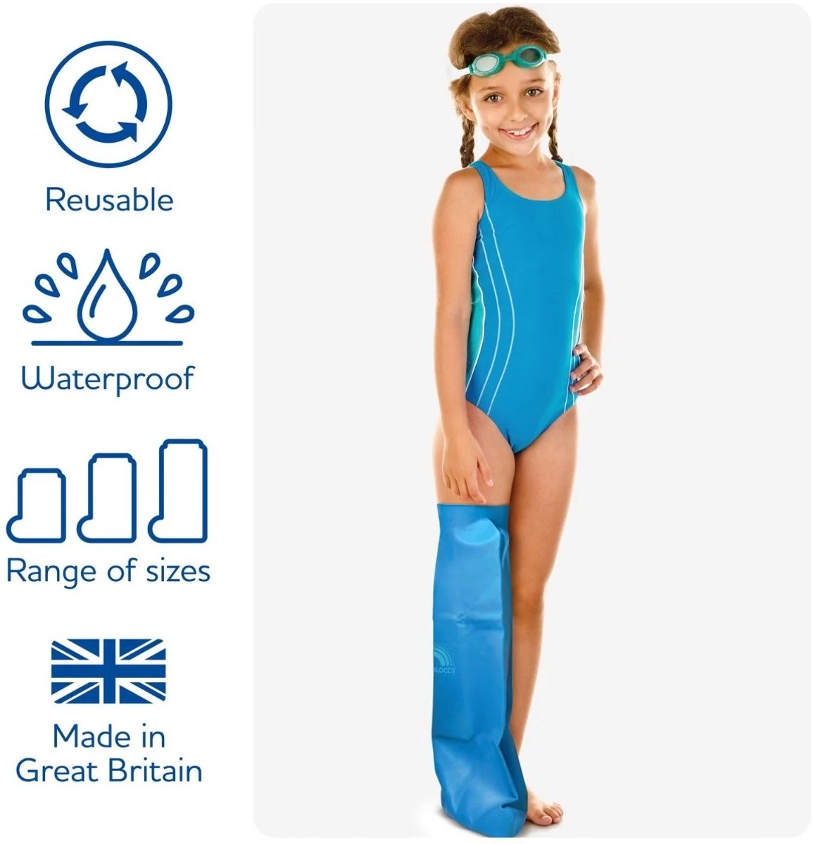 Bloccs - Zwemhoes Gips Been - Kind - Large - Omtrek: 31- 44cm / Lengte: 69cm