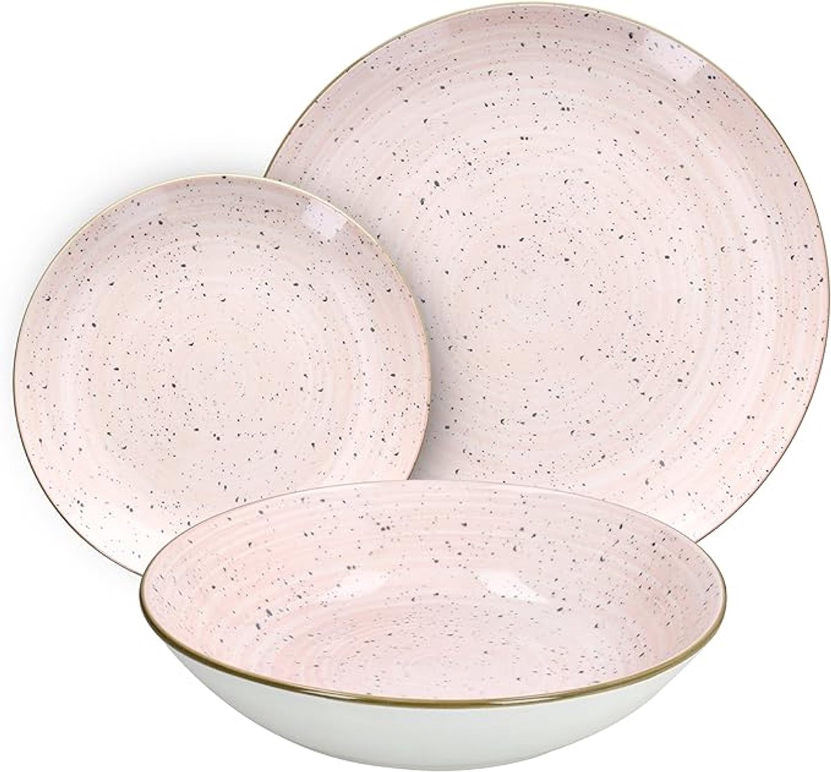 Juego De Vajilla Para 6 Personas Vajilla Tognana Pepper Bamboo - 18 Piezas ( 6 Personas) Vajillas Porcelana