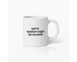 Laat de Bladeren Vallen, Niet de Koffie" Stijlvolle Koffiemok – Perfect Cadeau voor Koffieliefhebbers en Herfstfans