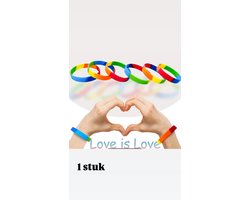Akyol - Pride Armband - Regenboog - 1 stuks - Pride - armband LGBT - gay armband cadeau - LGBT - wit - Armband - Gay - lesbian - trans - cadeau - vriendschapsarmband - bi - geschenk - gift - verjaardag - feestdag - respect - equality - gelijk - lgb
