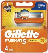 Bol.com Gillette Fusion 5 Power Navulmesjes Voor Mannen 4 stuks aanbieding