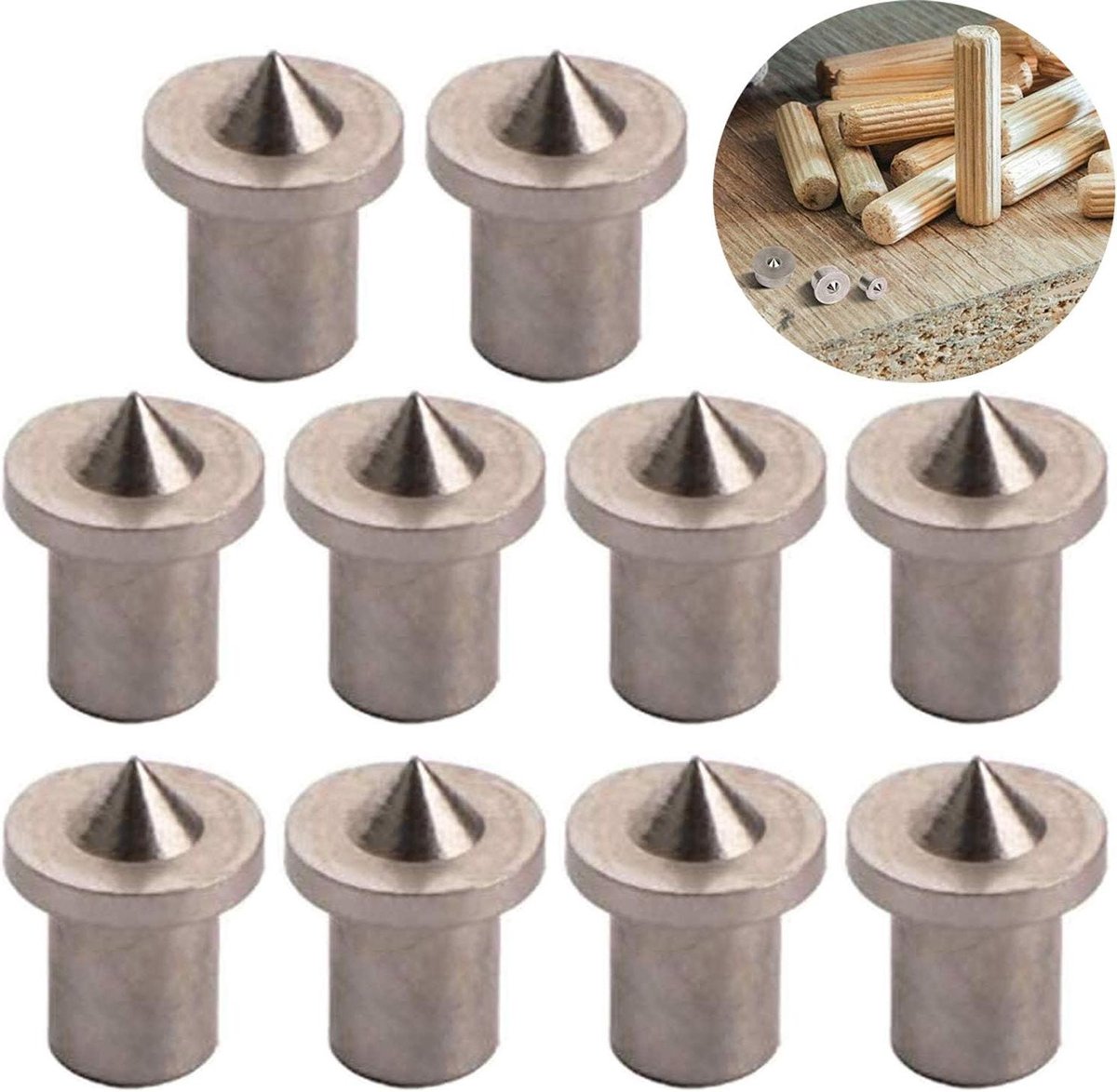 Centreringsgereedschap houtuitlijning punt markeerboor 4 mm (10 stuks)