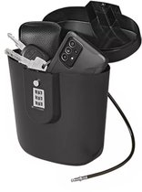 ProPlus Draagbare kluis - Reiskluis - Portable Strandkluis - Cijferslot en Staalkabel - Lichtgewicht - Anti-Diefstal - 20x18x11,4 cm Zwart