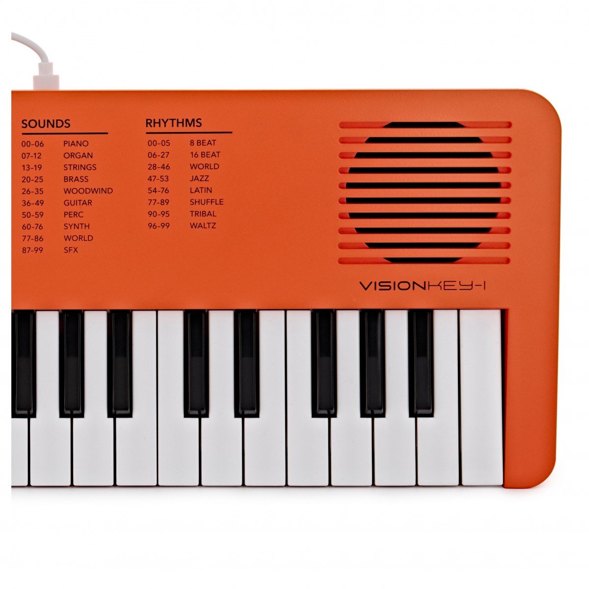 VISIONKEY-1 Draagbaar Minikeyboard met 37 Toetsen en Hoofdtelefoon VISIONKEY-1 Draagbaar Minikeyboard met 37 Toetsen en Hoofdtelefoon