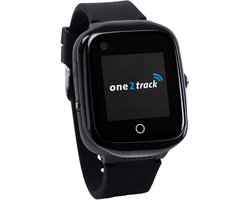 One2track Connect NEO zwart | GPS horloge voor kinderen | Bekijk de locatie van je kind. Stel veilige zones in. En videobellen met de leukste smartwatch voor kinderen