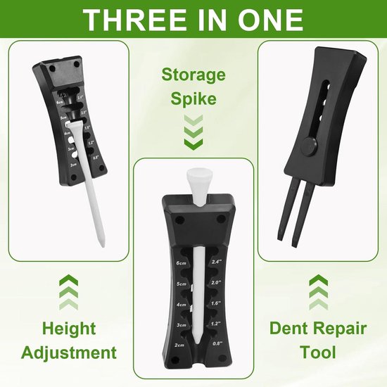 Allecto Plus - Golf Accessoires Set met Alignment Sticks en Golfbalmarkeerder van Allecto Plus — afbeelding 5