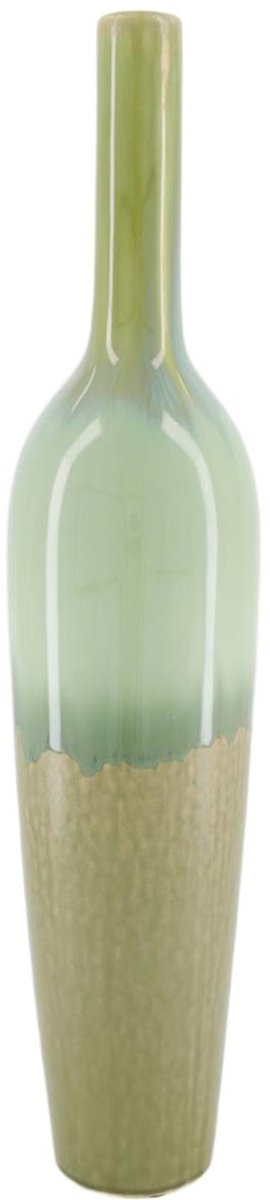 Fles keramiek groen Ø11,5xh54cm