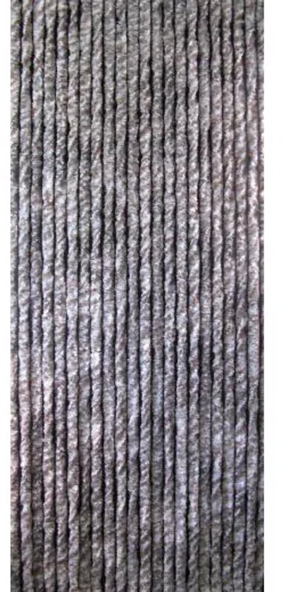 Kattenstaart - Vliegengordijn - Horgordijn - 90cm x 220 cm - Wit/Grijs/Bruin