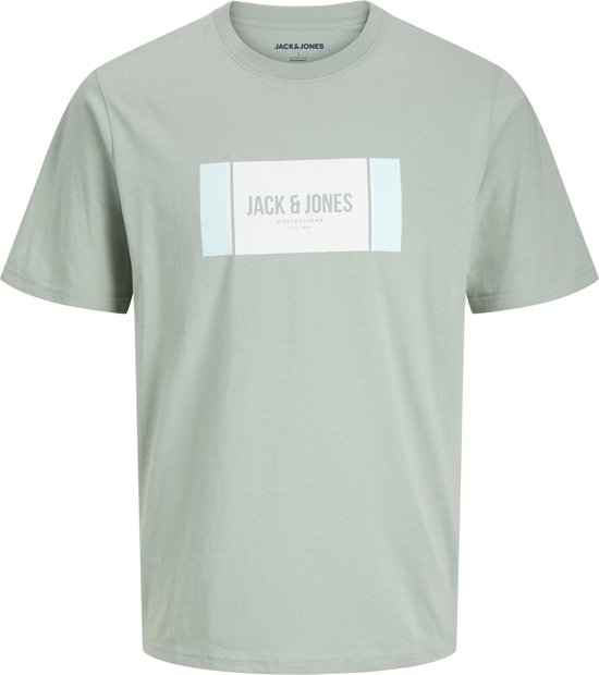 T-shirt Jack & Jones Jjhayato Tee Ss Crew Neck Bts Ln 12278508 Iceberg Green Homme Taille - XL