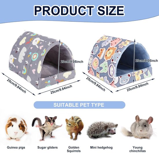 YUEPET Bunny Bed Warm Cavia Grot Bedden Leuke Strik Huis Grote Schuilplaatsen Kooi Accessoire voor Dwergkonijnen Hamster Konijn Fretten Ratten Egels Chinchilla (Blauw YUEPET Bunny Bed Warm Cavia Grot Bedden Leuke Strik Huis Grote Schuilplaatsen Kooi Accessoire voor Dwergkonijnen Hamster Konijn Fretten Ratten Egels Chinchilla (Blauw