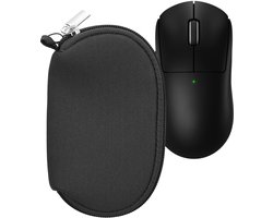 kwmobile computermuis hoes geschikt voor Logitech G PRO X Superlight 2 / Superlight 2 SE hoesje – Muis beschermhoes met rits – Mouse case van neopreen in donkergrijs