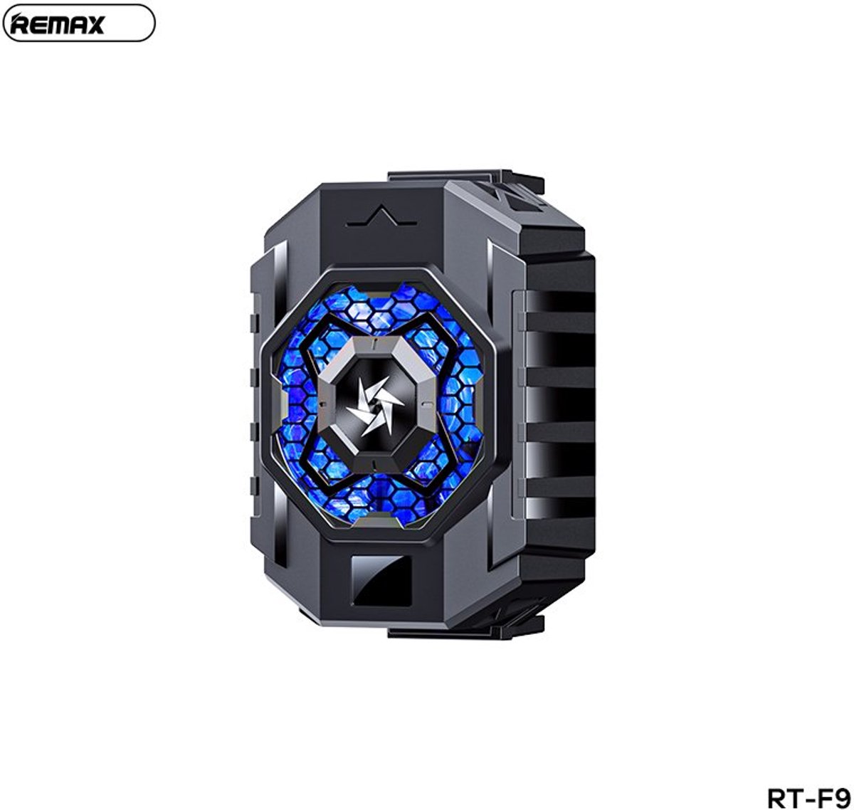 Remax RT-F9 - Telefoonkoeler - Phone Cooler - Zwart - RGB - Schermgrotte 4 - 6.7 inch