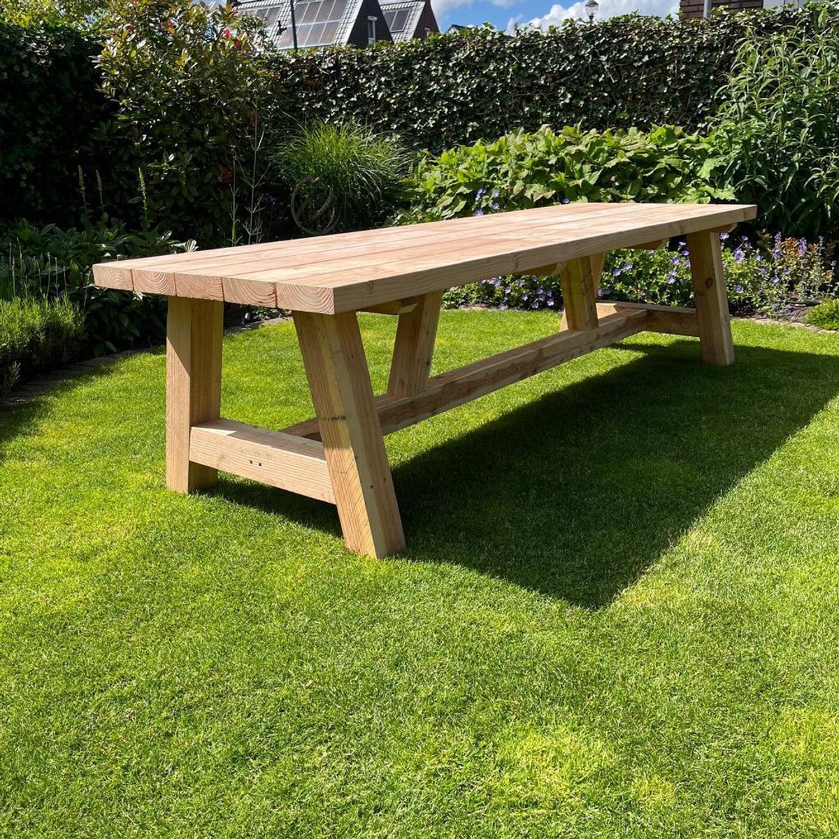 Grote Robuuste Douglas Tuintafel - 300x100 cm