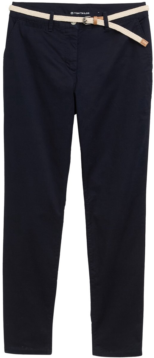 Tom Tailor Slanke chino broek met riem