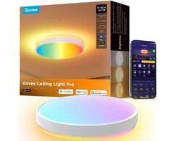 Govee slimme plafondlamp Matter RGBICWW – 4300 lumen – 15 inch – Ø 38 cm